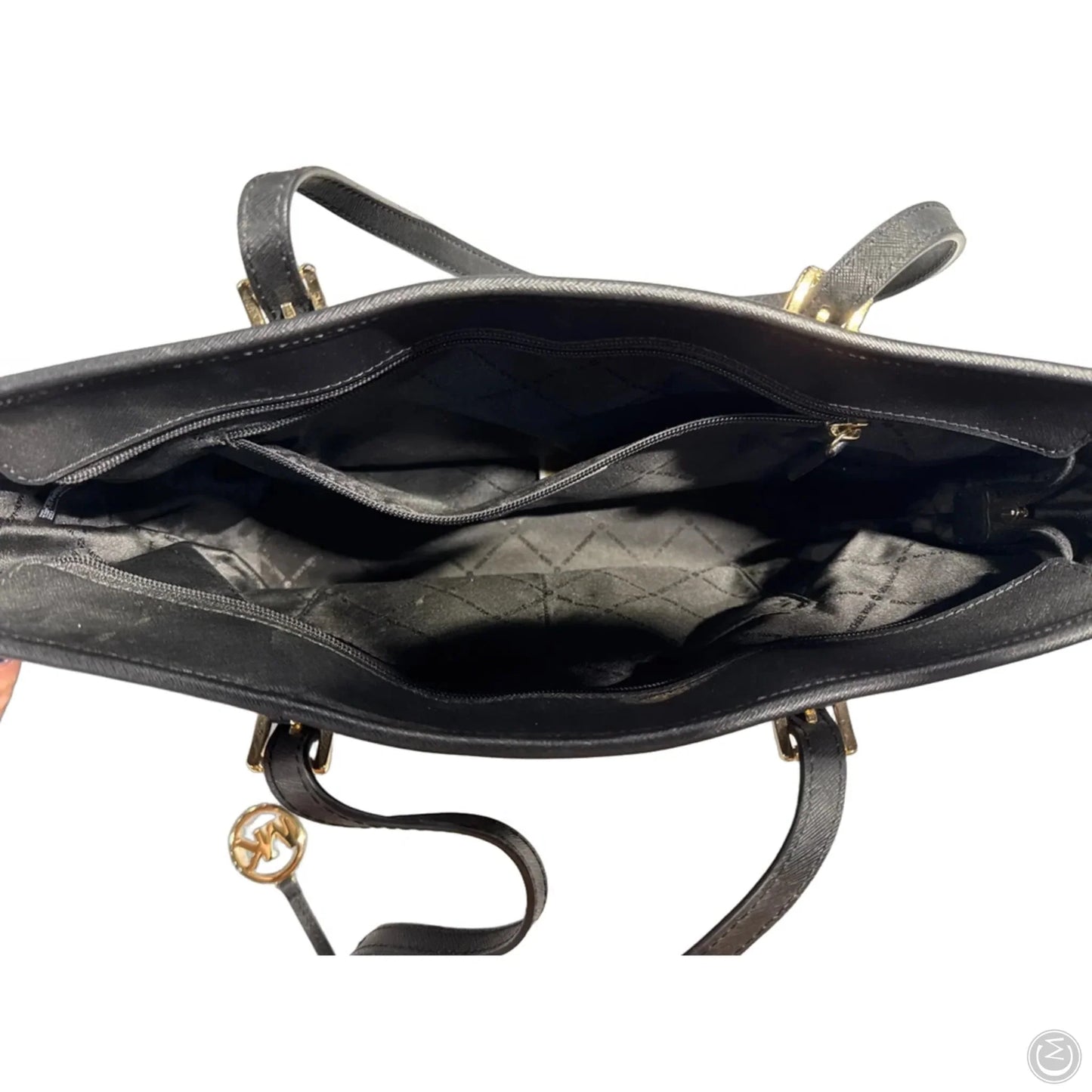 Handbag Leather By Michael By Michael Kors, Size: Large