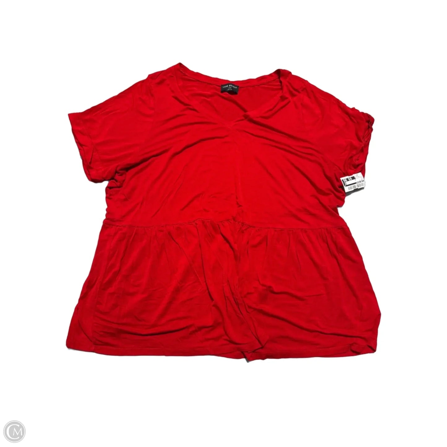 Top Short Sleeve By Lane Bryant In Red, Size: 2x