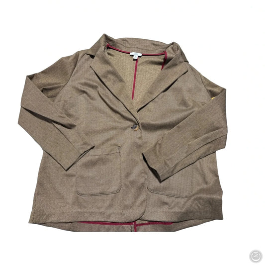 Blazer By Croft And Barrow In Brown, Size: 1x