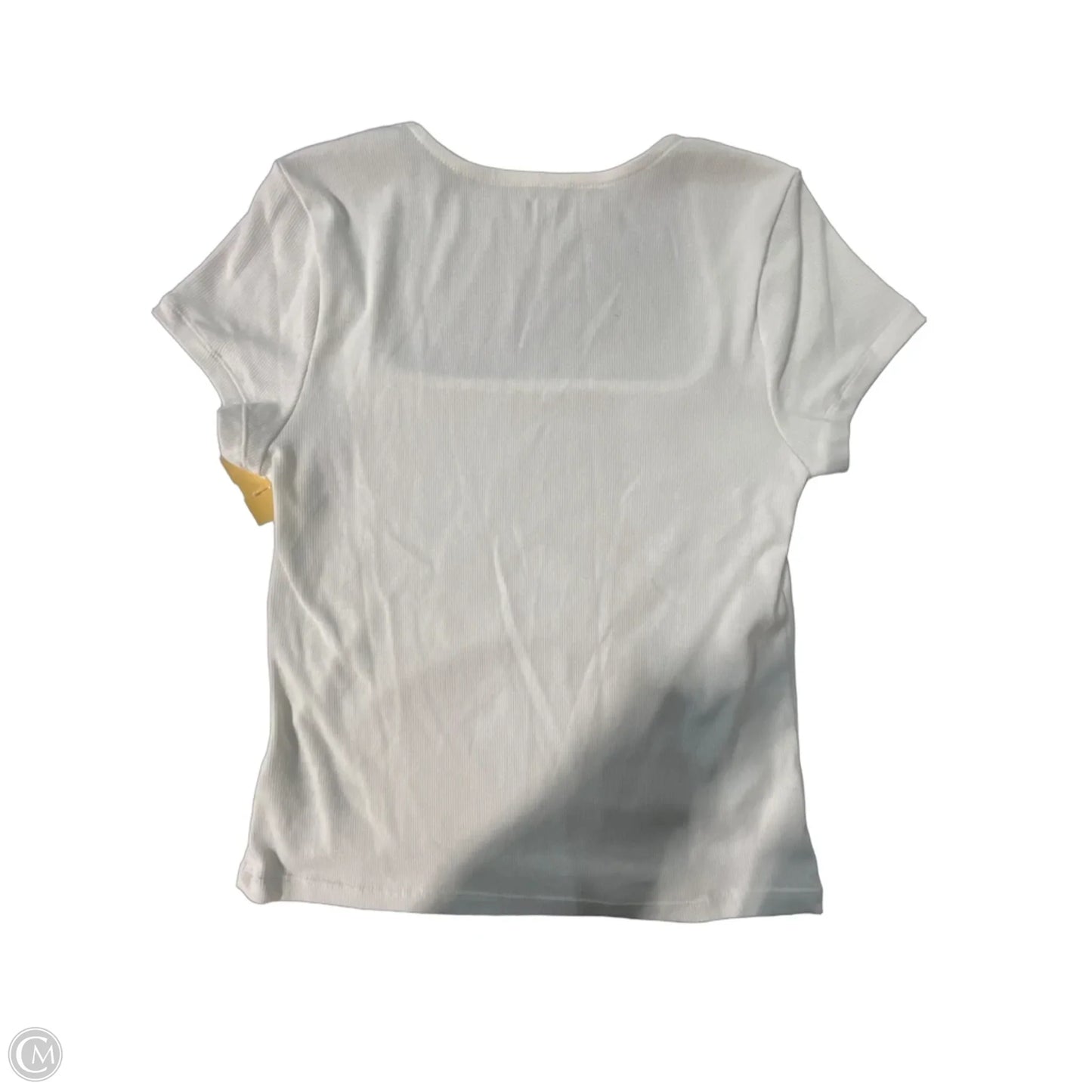 Top Short Sleeve By Old Navy In White, Size: L