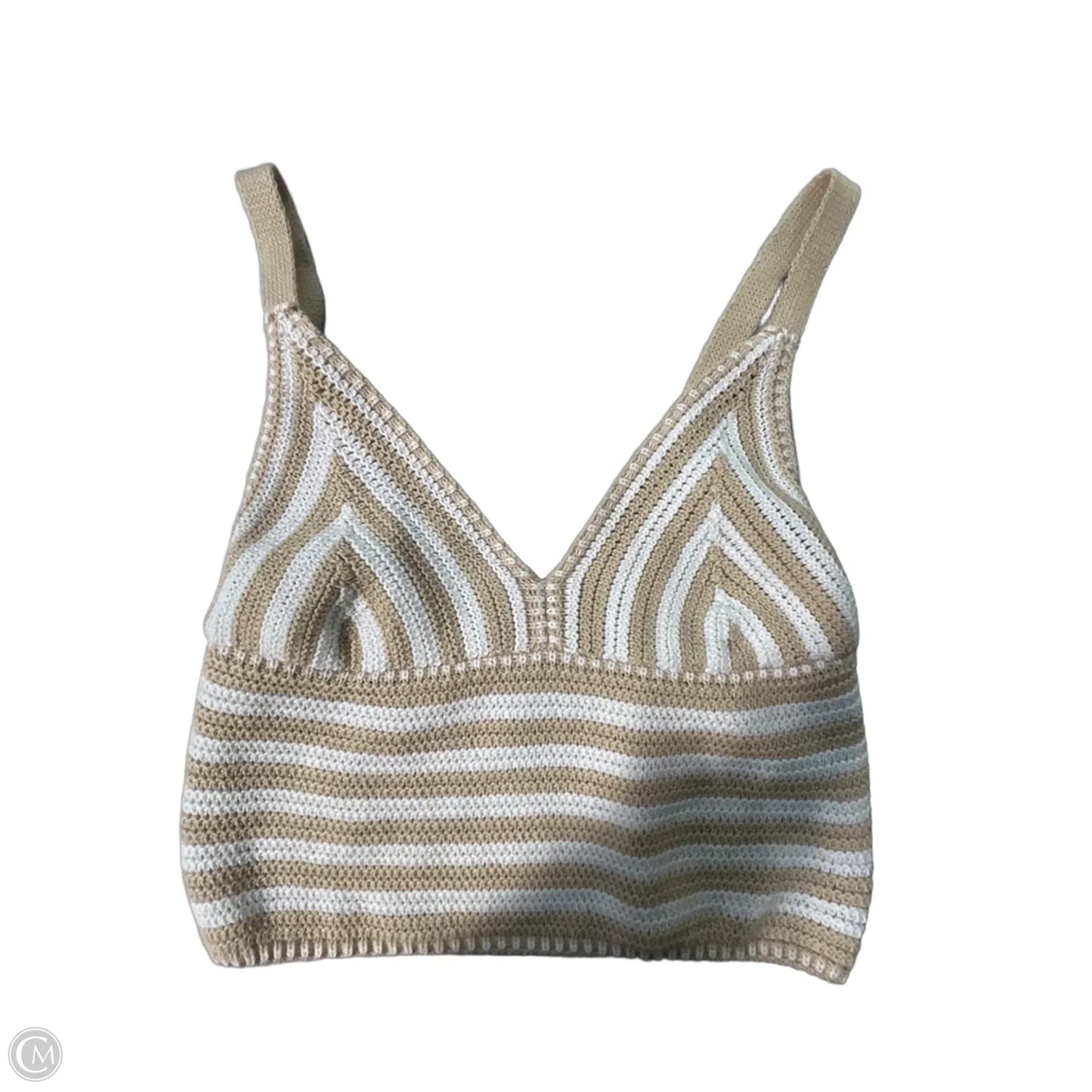 Tank Top By Cmc In Cream & White, Size: L