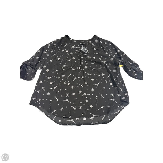 Top 3/4 Sleeve By Torrid In Black, Size: 2x
