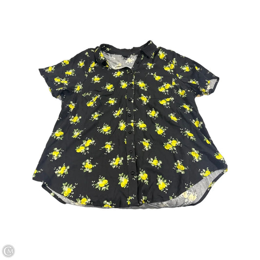 Top Short Sleeve By Torrid In Black, Size: 2
