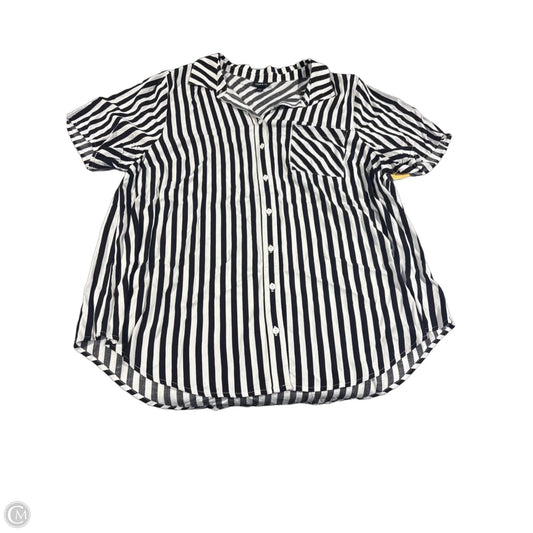 Top Short Sleeve By Torrid In Black & White, Size: 2x