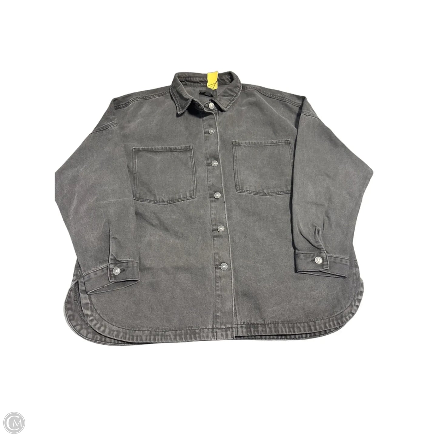 Jacket Denim By Hudson In Black Denim, Size: Xl