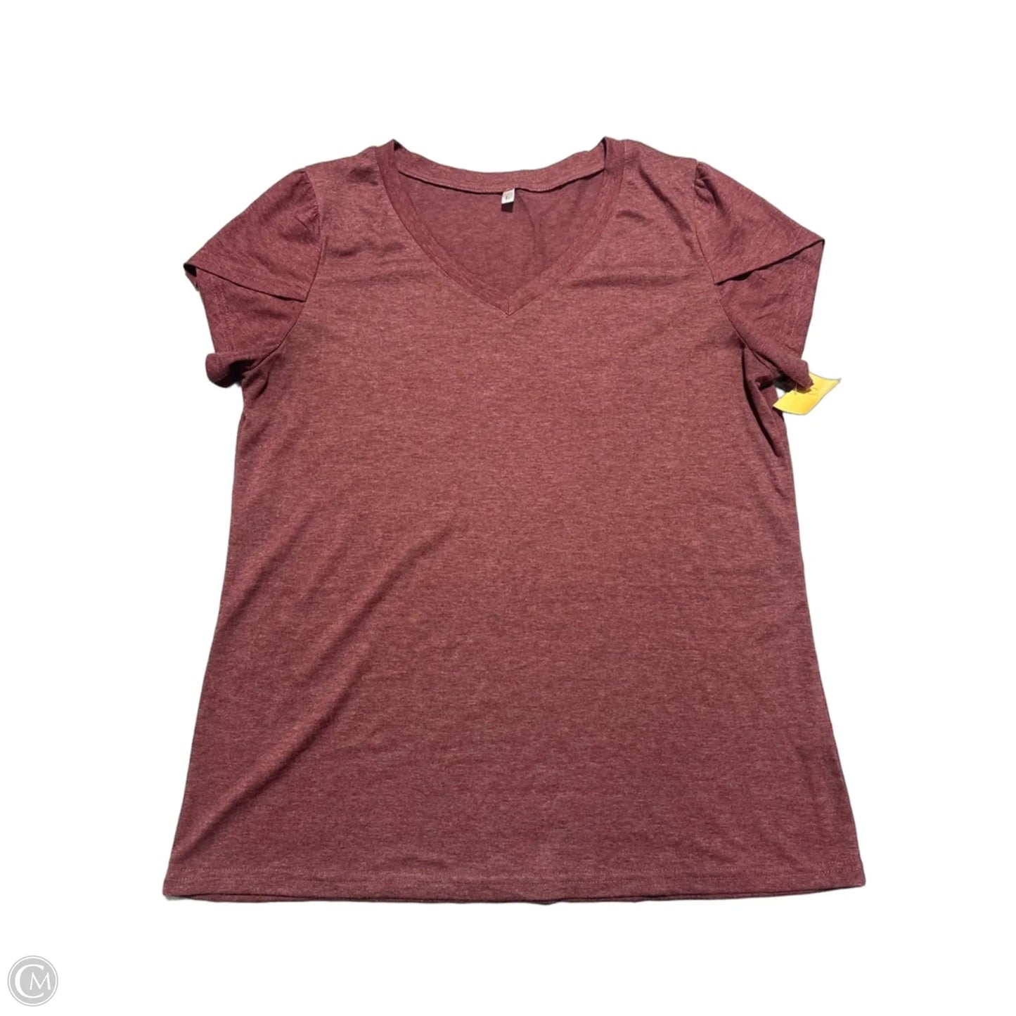 Top Short Sleeve By Cmc In Red, Size: L