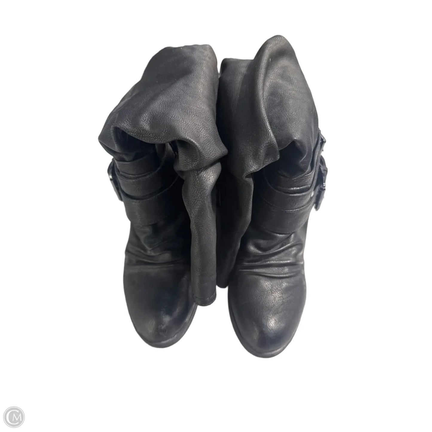 Boots Knee Heels By Carlos By Carlos Santana In Black, Size: 7