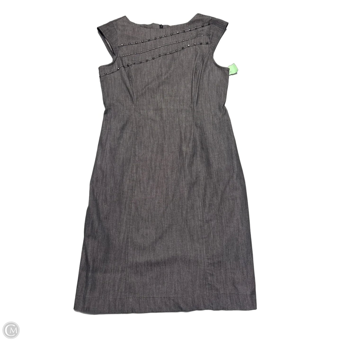 Dress Casual Midi By Sandra Darren In Grey, Size: M