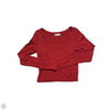 Top Long Sleeve Basic By Cmc In Red, Size: L