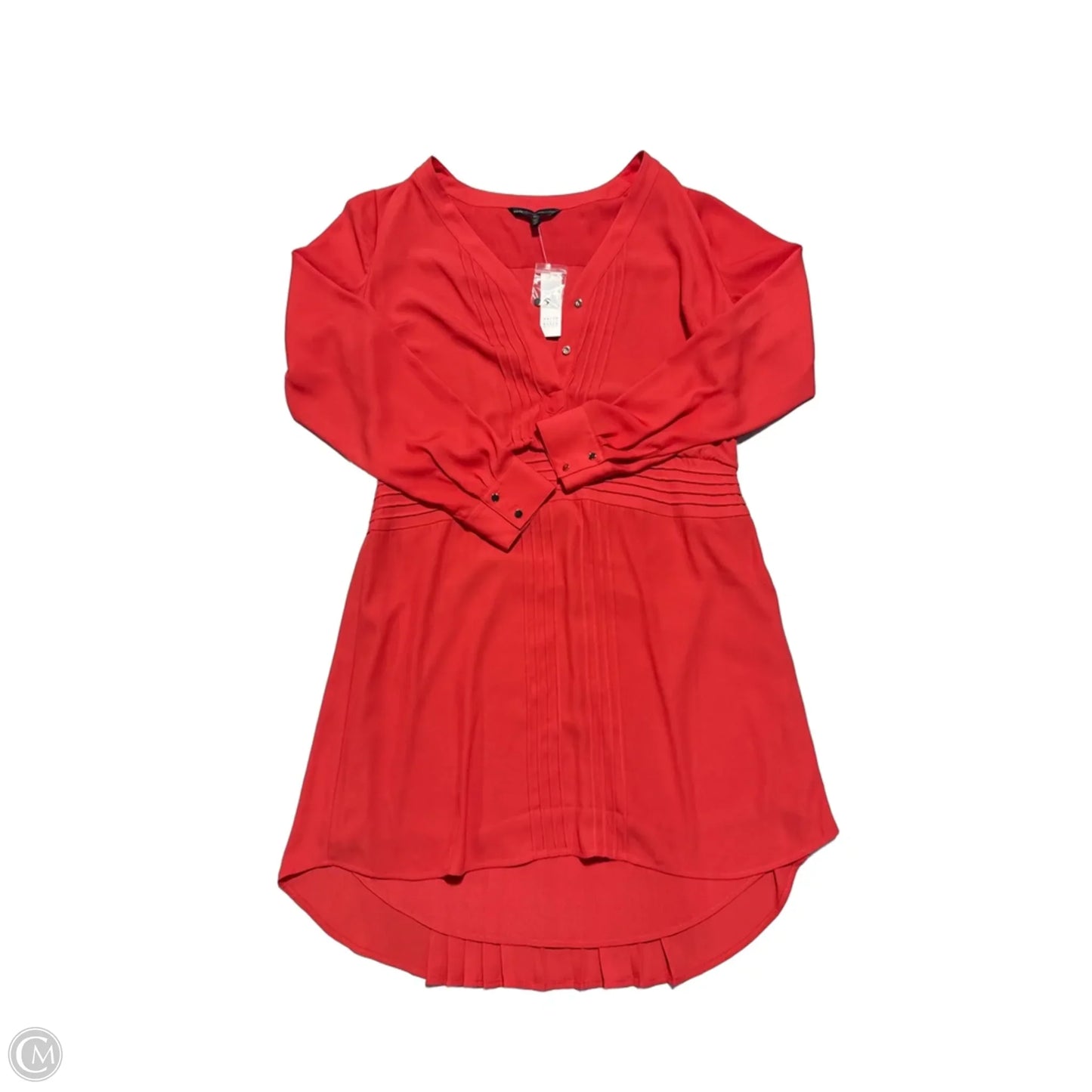 Dress Casual Midi By White House Black Market In Red, Size: L