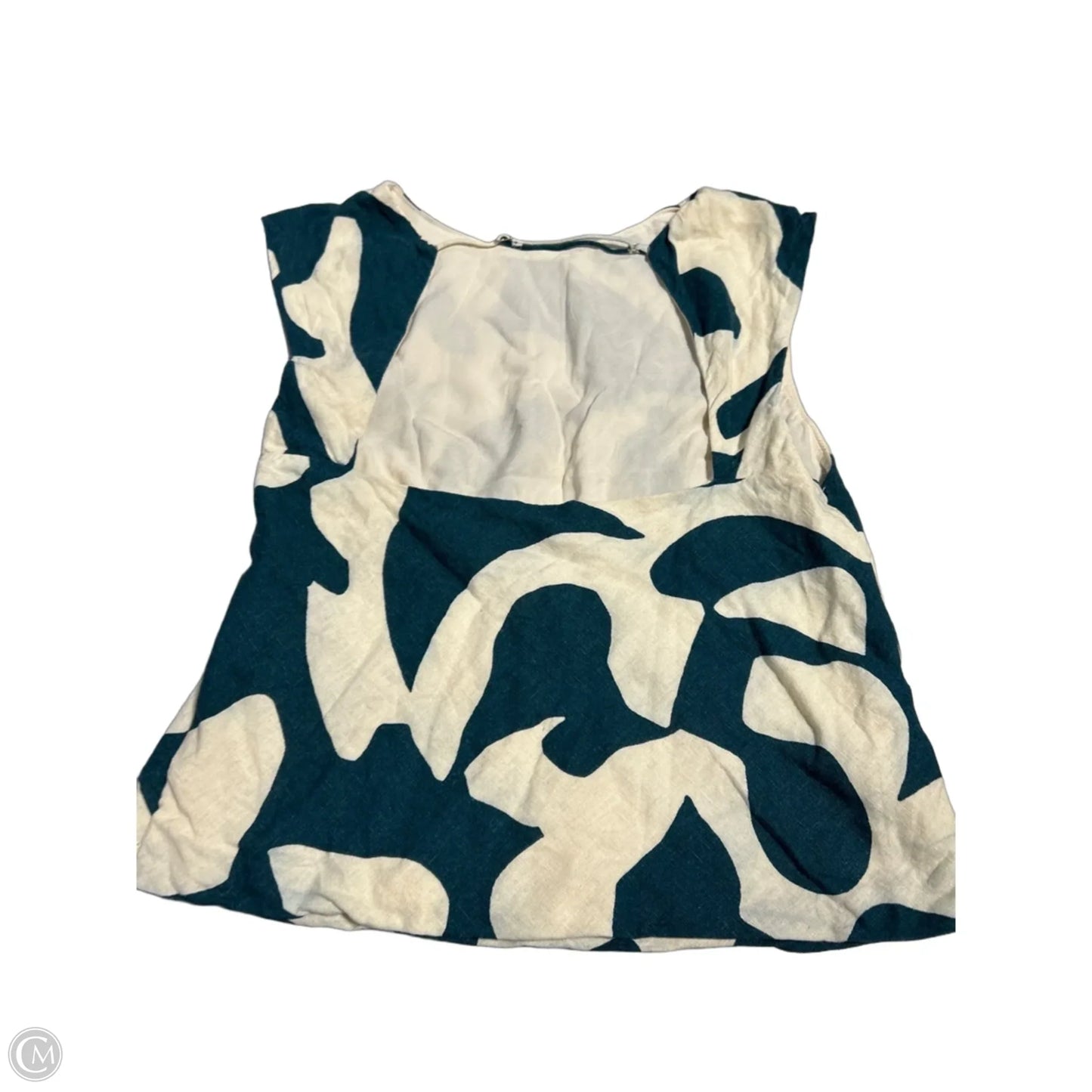 Tank Top By Abercrombie And Fitch In Cream & Green, Size: L