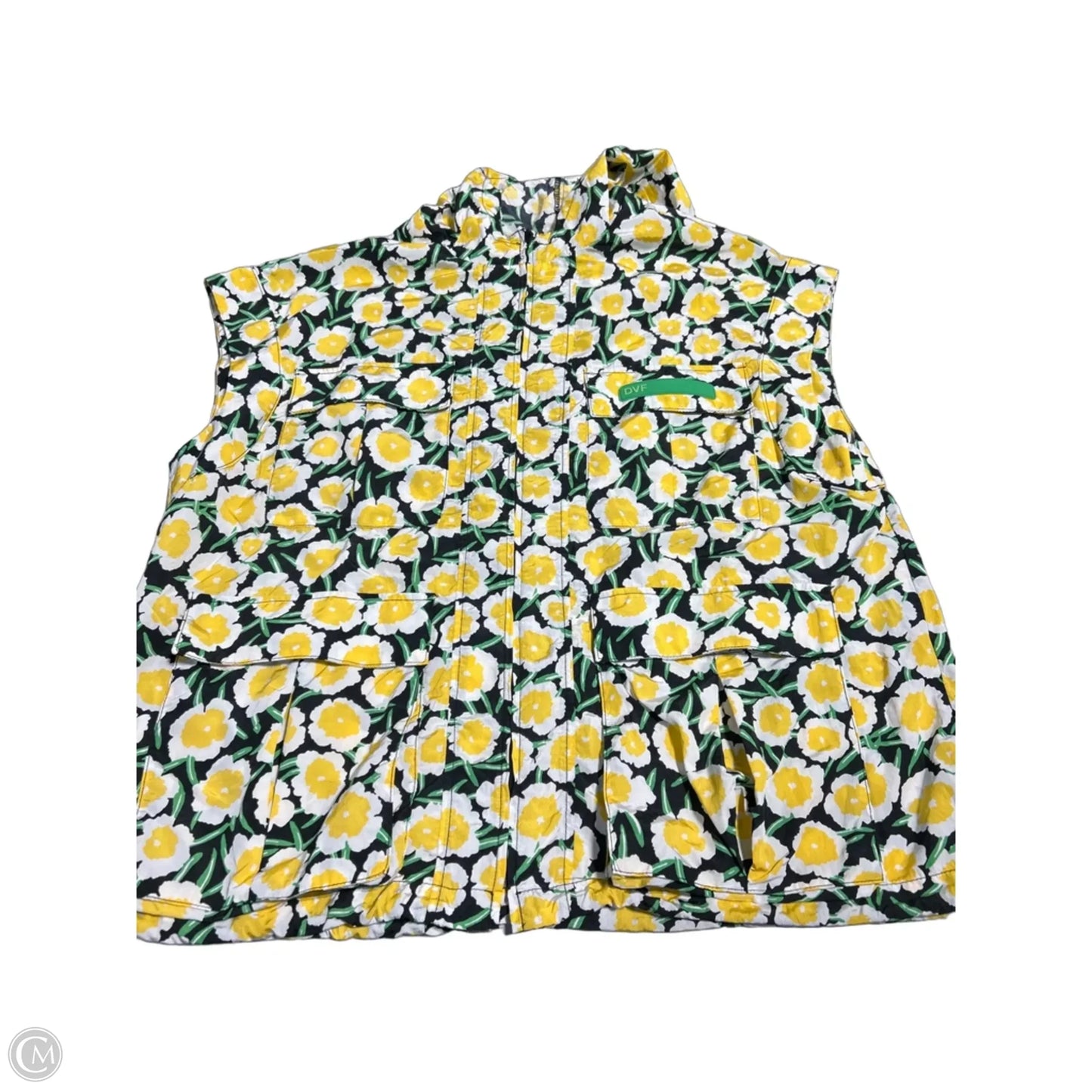 Jacket Designer By Diane Von Furstenberg In Yellow, Size: L
