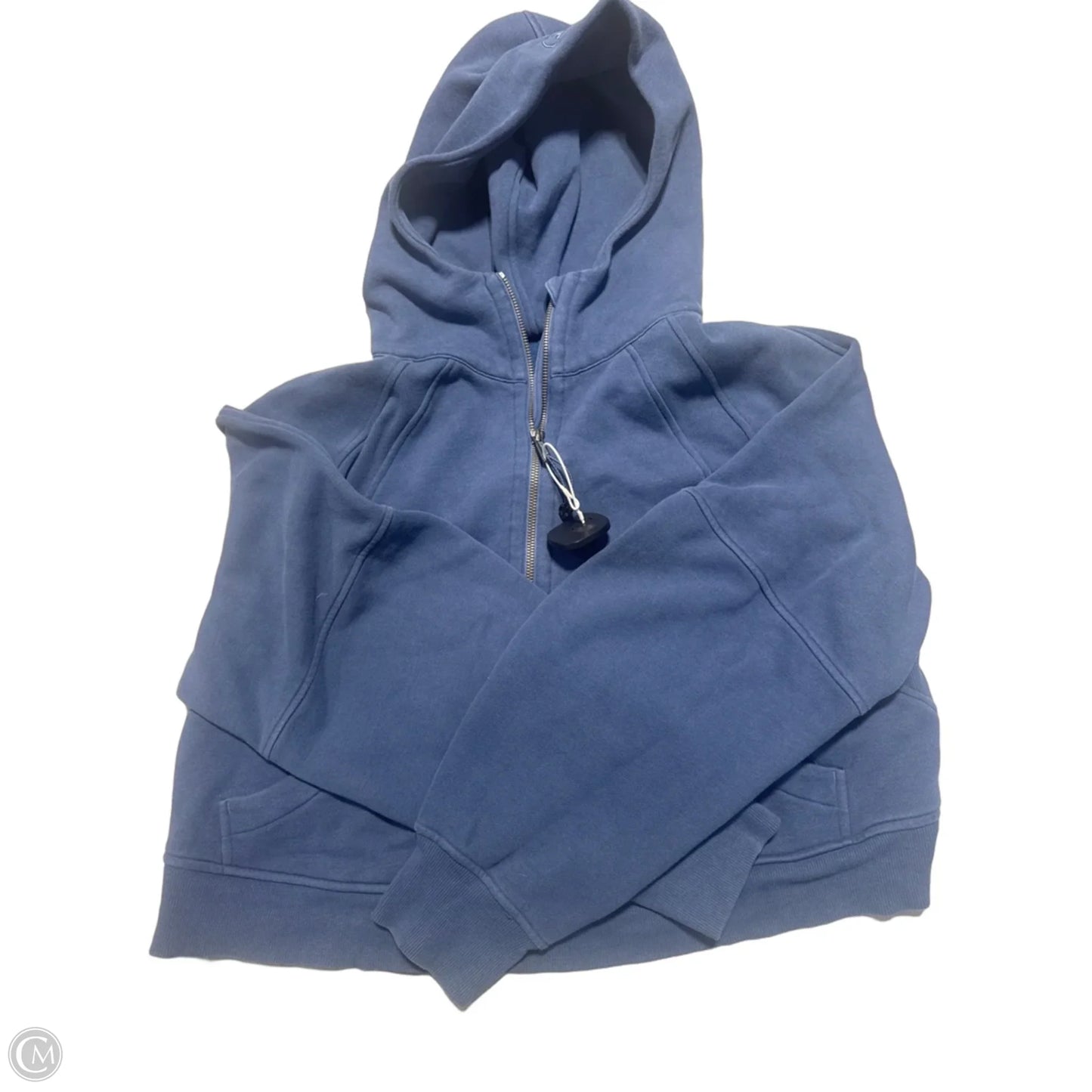 Athletic Sweatshirt Hoodie By Lululemon In Blue, Size: M