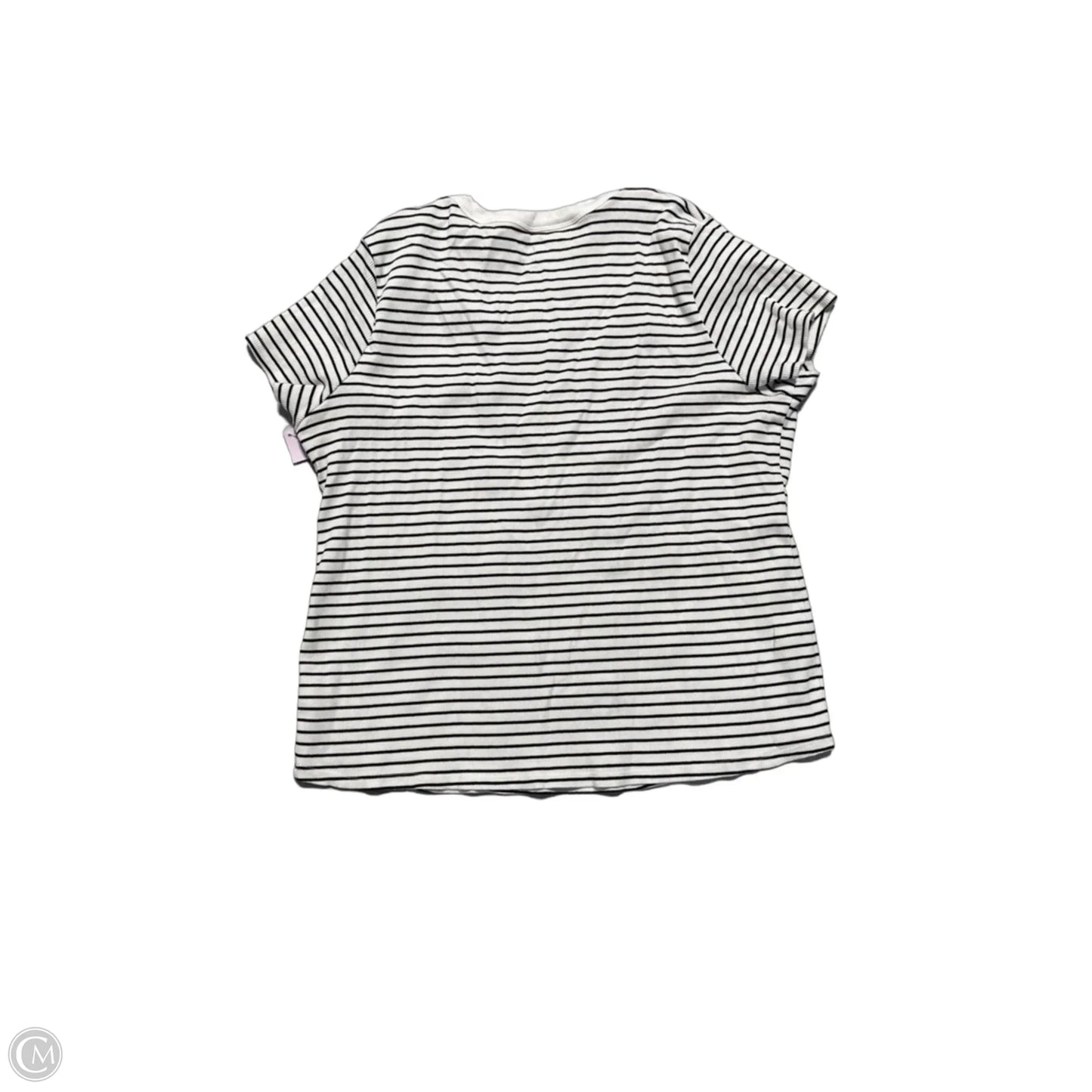 Top Short Sleeve By Maurices In Striped Pattern, Size: 2x