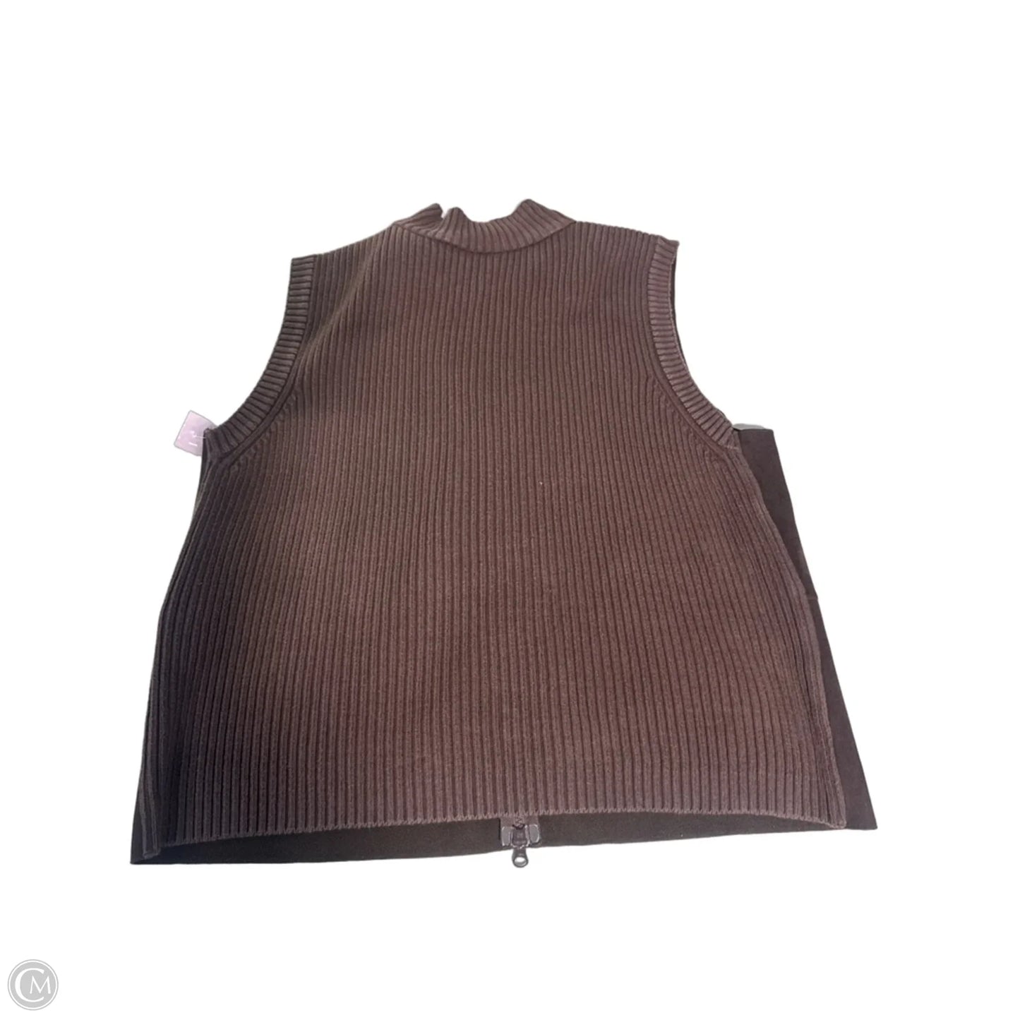 Top Sleeveless By J. Jill In Brown, Size: L