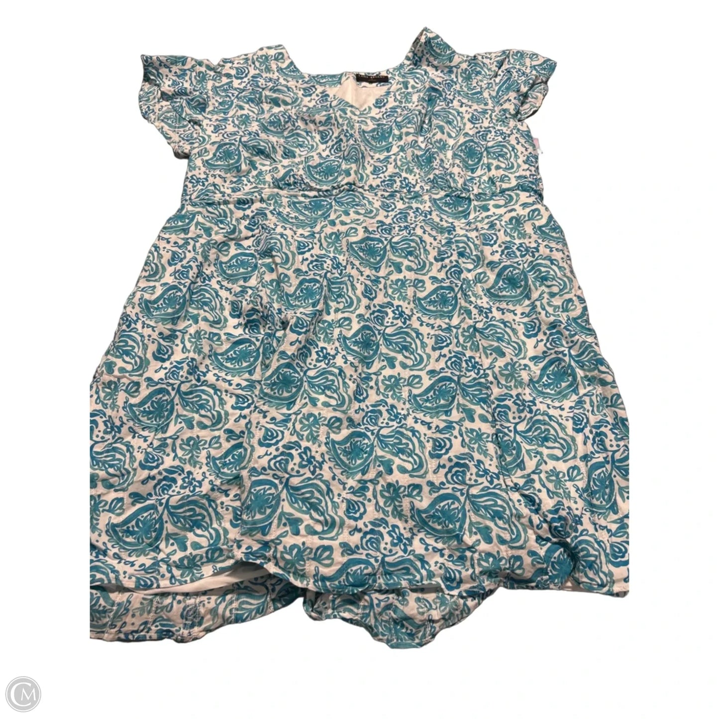 Dress Casual Short By Lane Bryant In Blue & White, Size: 24