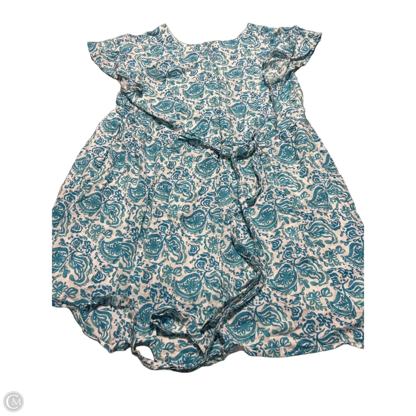 Dress Casual Short By Lane Bryant In Blue & White, Size: 24