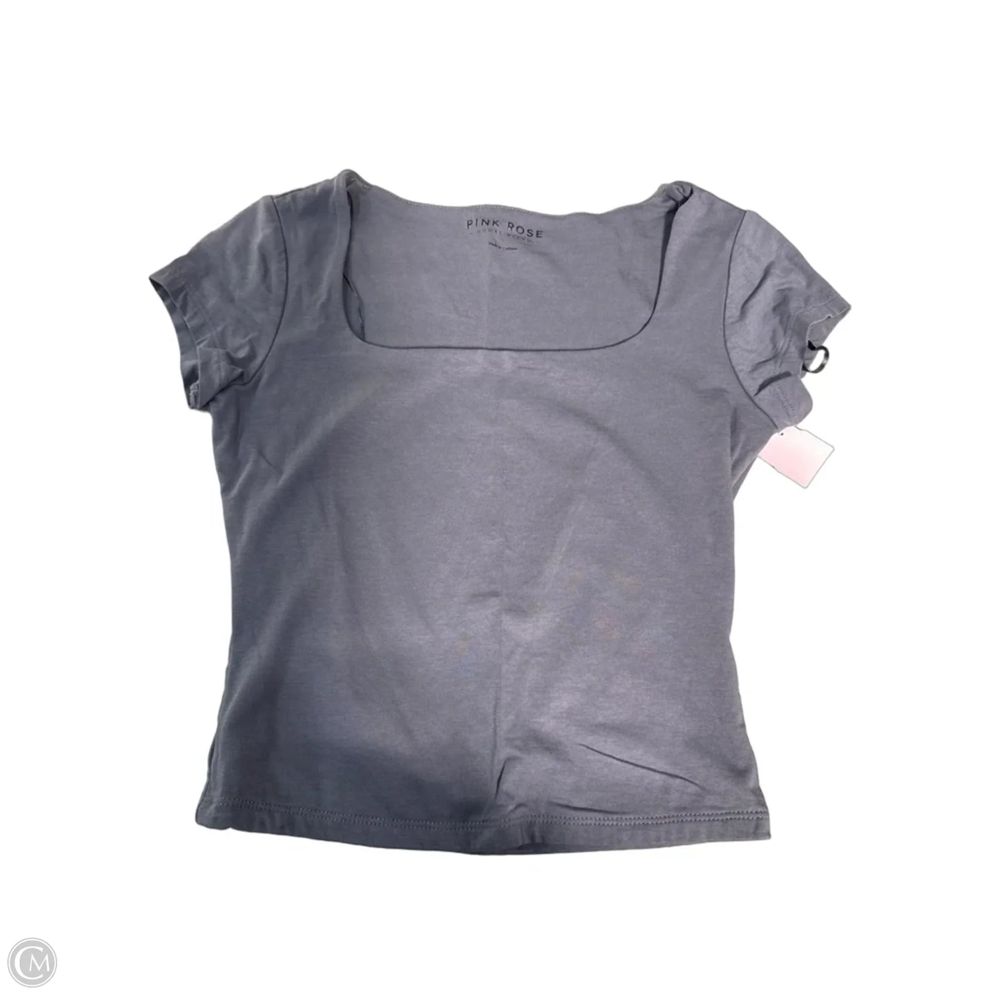 Top Short Sleeve By Pink Rose In Blue, Size: S