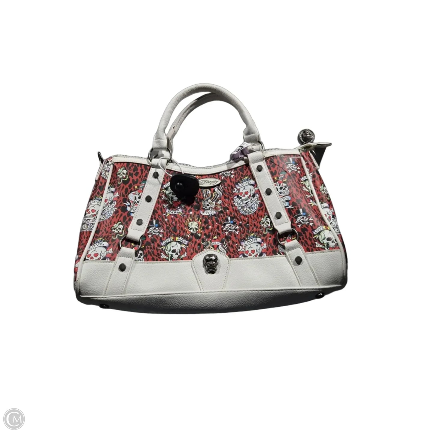 Handbag By Ed Hardy, Size: Medium