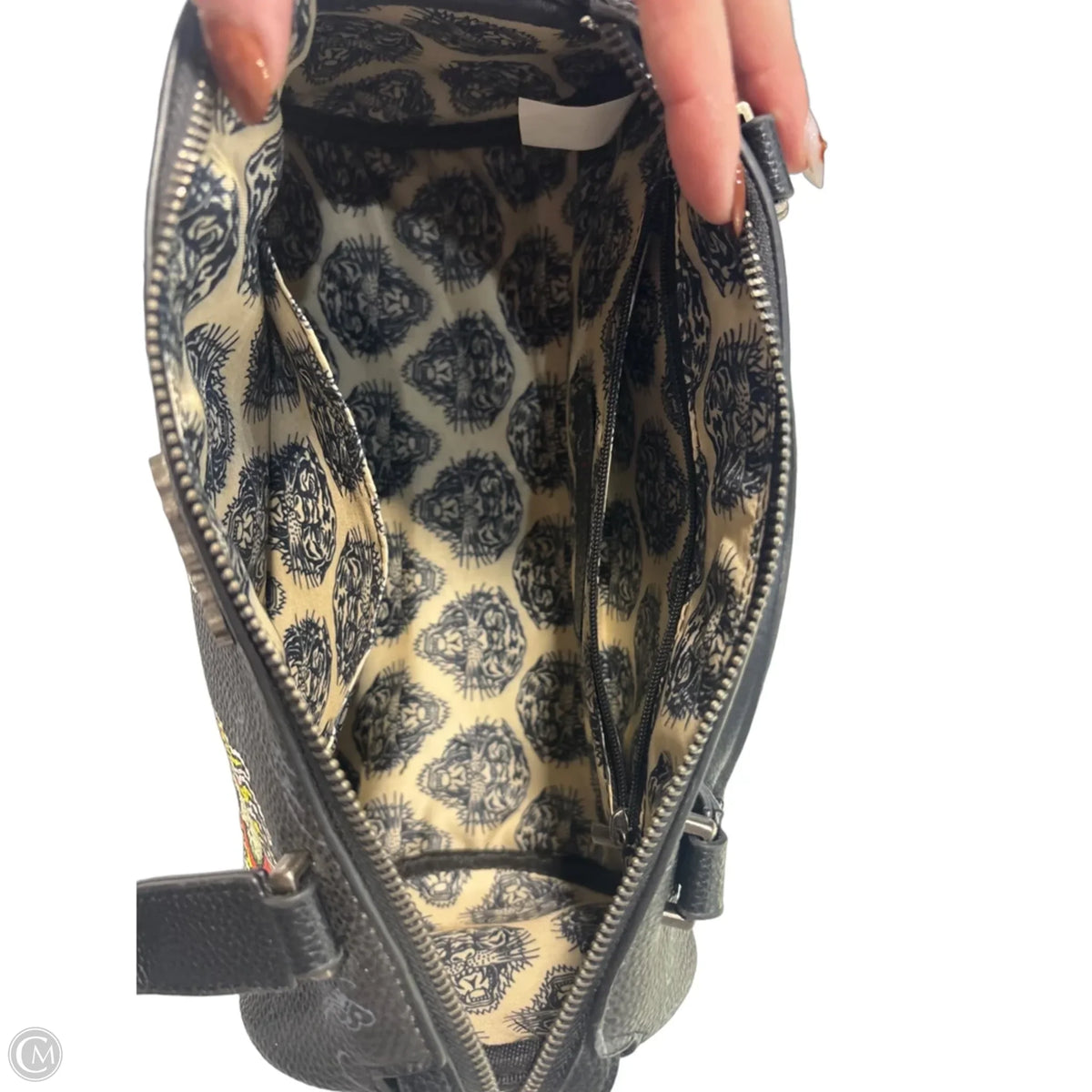 Handbag By Ed Hardy, Size: Medium