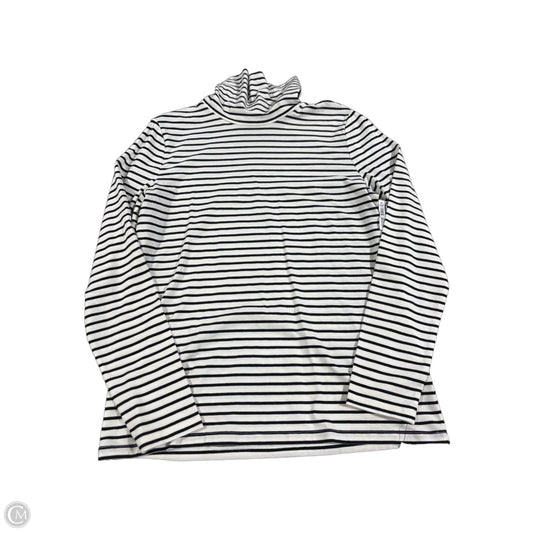 Top Long Sleeve By Talbots In Striped Pattern, Size: M