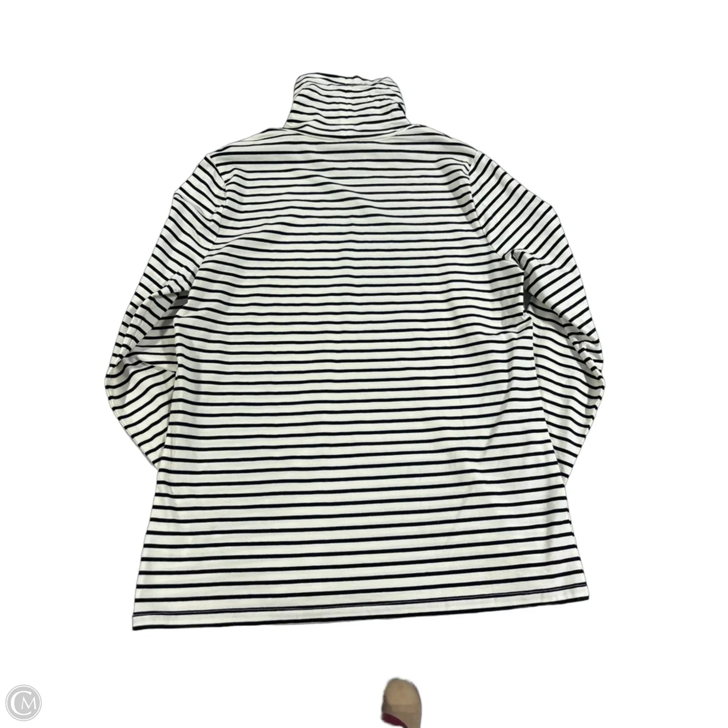 Top Long Sleeve By Talbots In Striped Pattern, Size: M