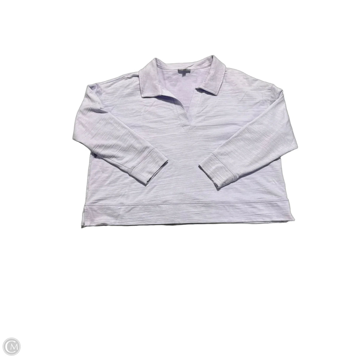 Top Long Sleeve By Talbots In Purple, Size: 2x