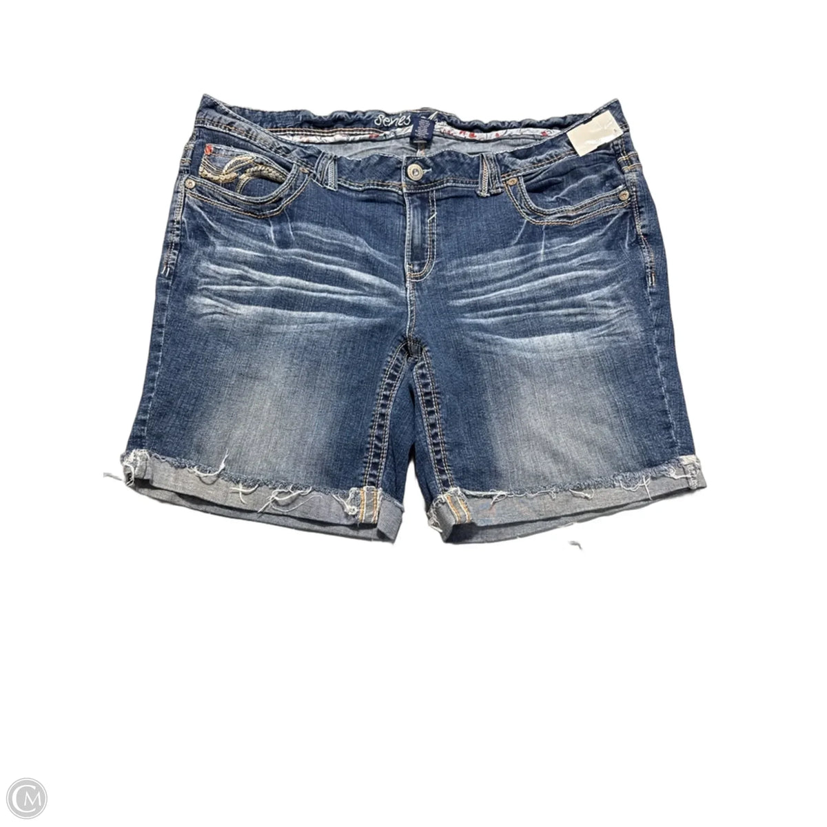 Shorts By Amethyst In Blue Denim, Size: 22