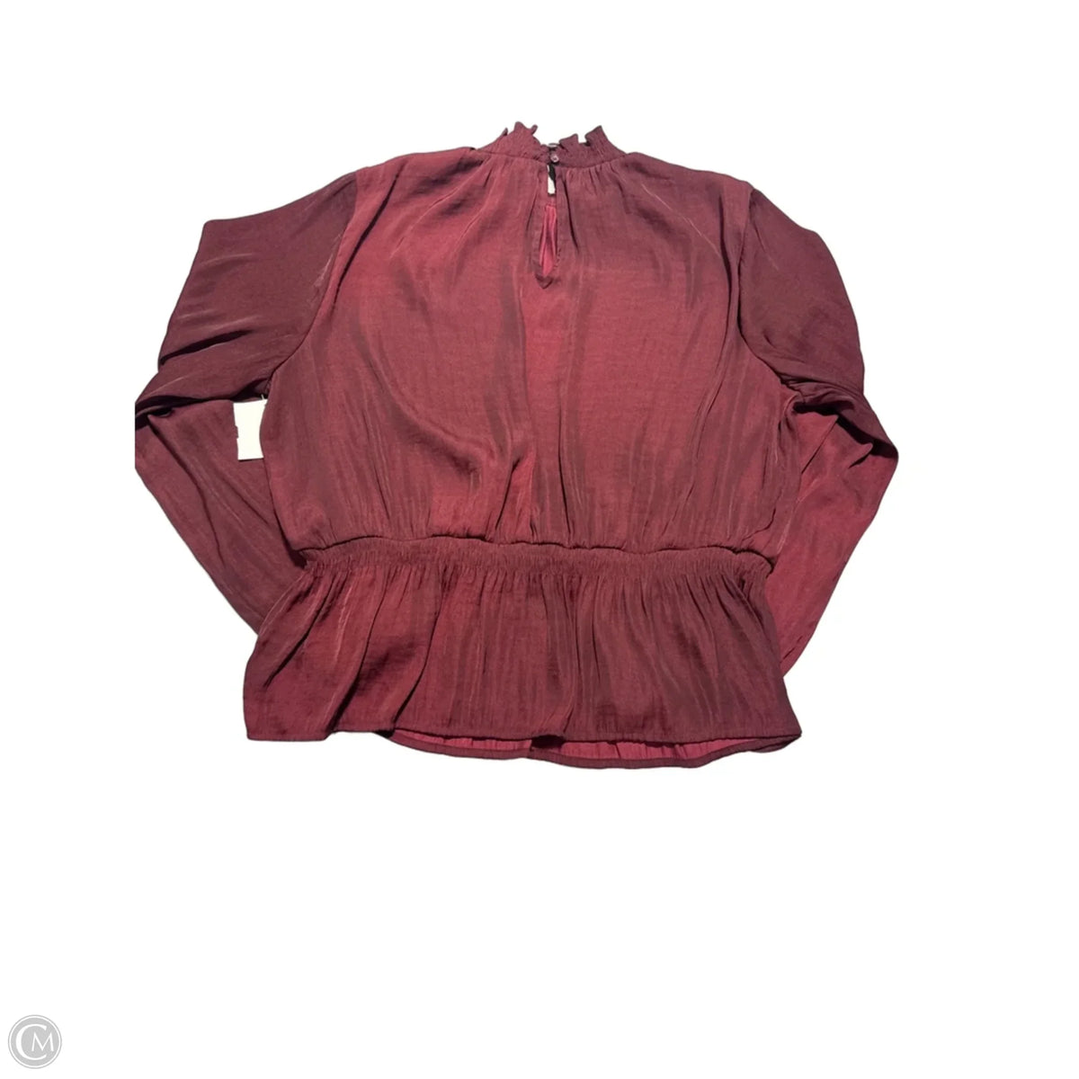 Top Long Sleeve By Nine West In Maroon, Size: Xxl