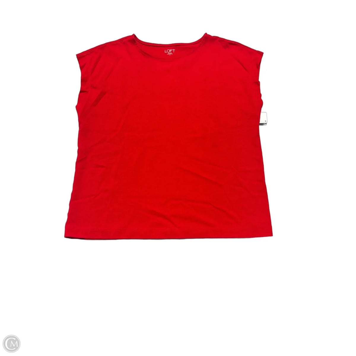 Top Short Sleeve By Loft In Red, Size: S