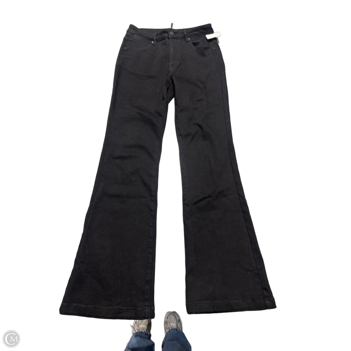 Jeans Flared By Risen In Black Denim, Size: 6