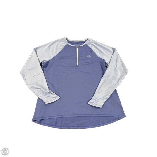 Athletic Jacket By L.l. Bean In Blue & Purple, Size: L