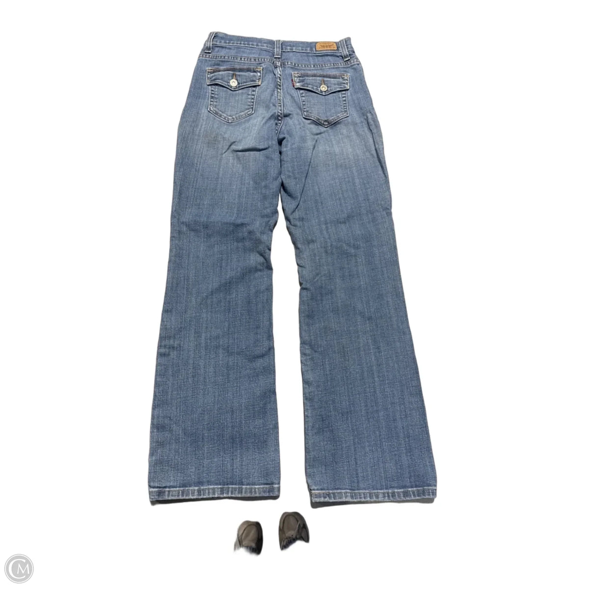 Jeans Boot Cut By Levis In Blue Denim, Size: 6
