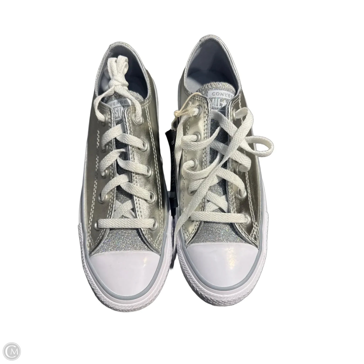Shoes Sneakers By Converse In Silver, Size: 6
