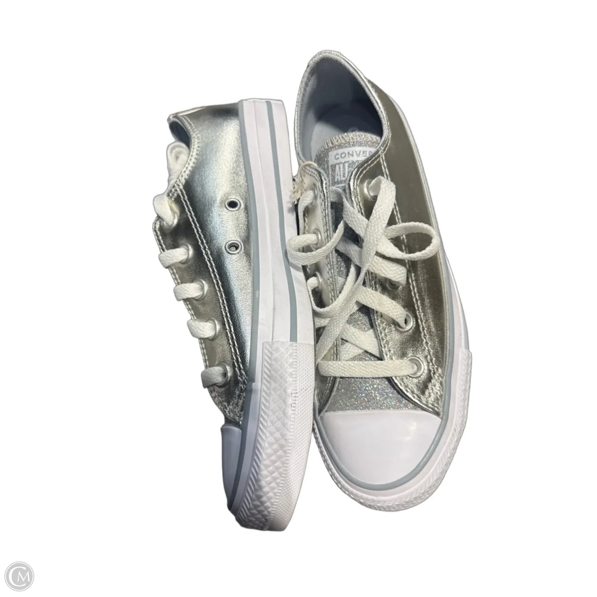 Shoes Sneakers By Converse In Silver, Size: 6