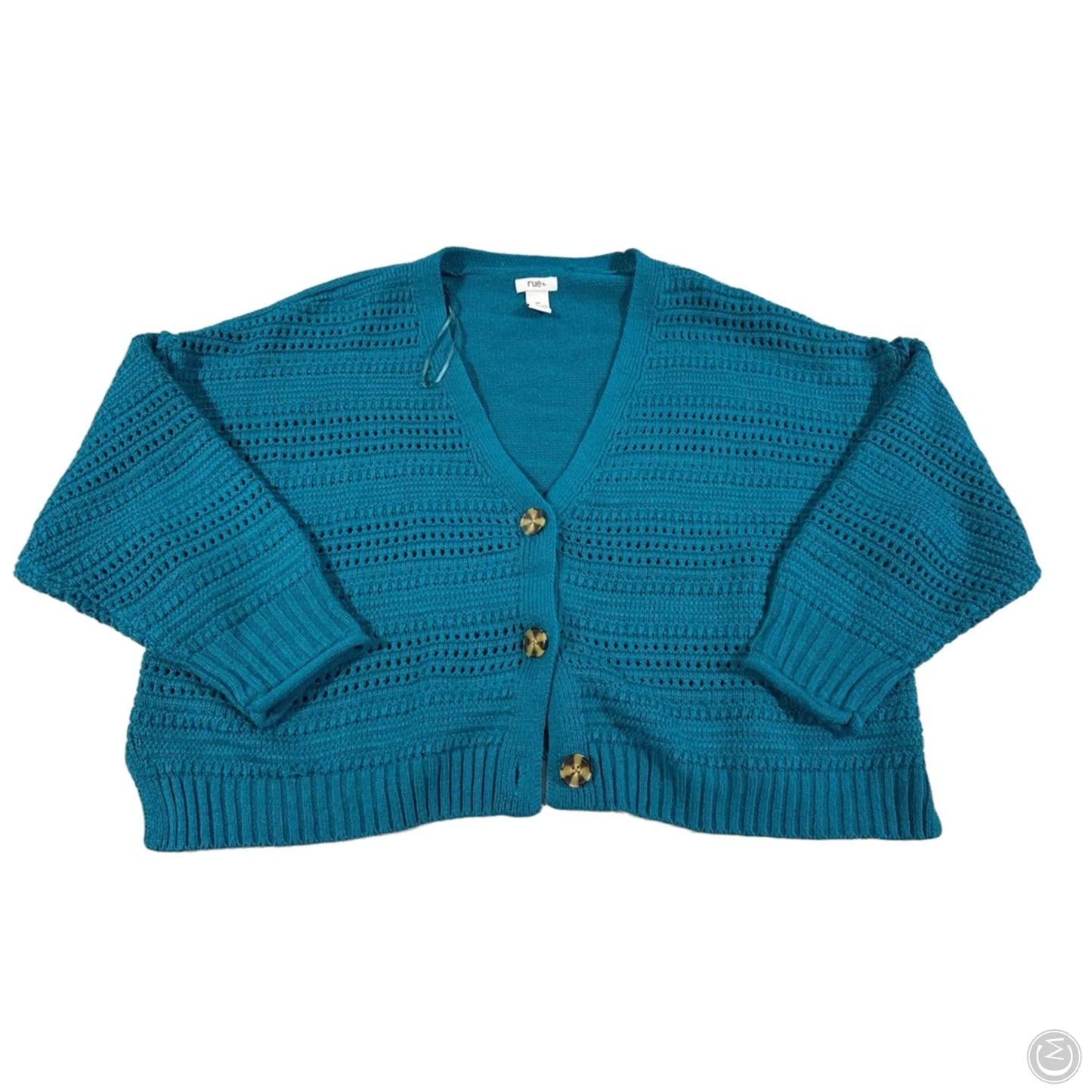 Cardigan By Rue 21 In Teal, Size: 2x