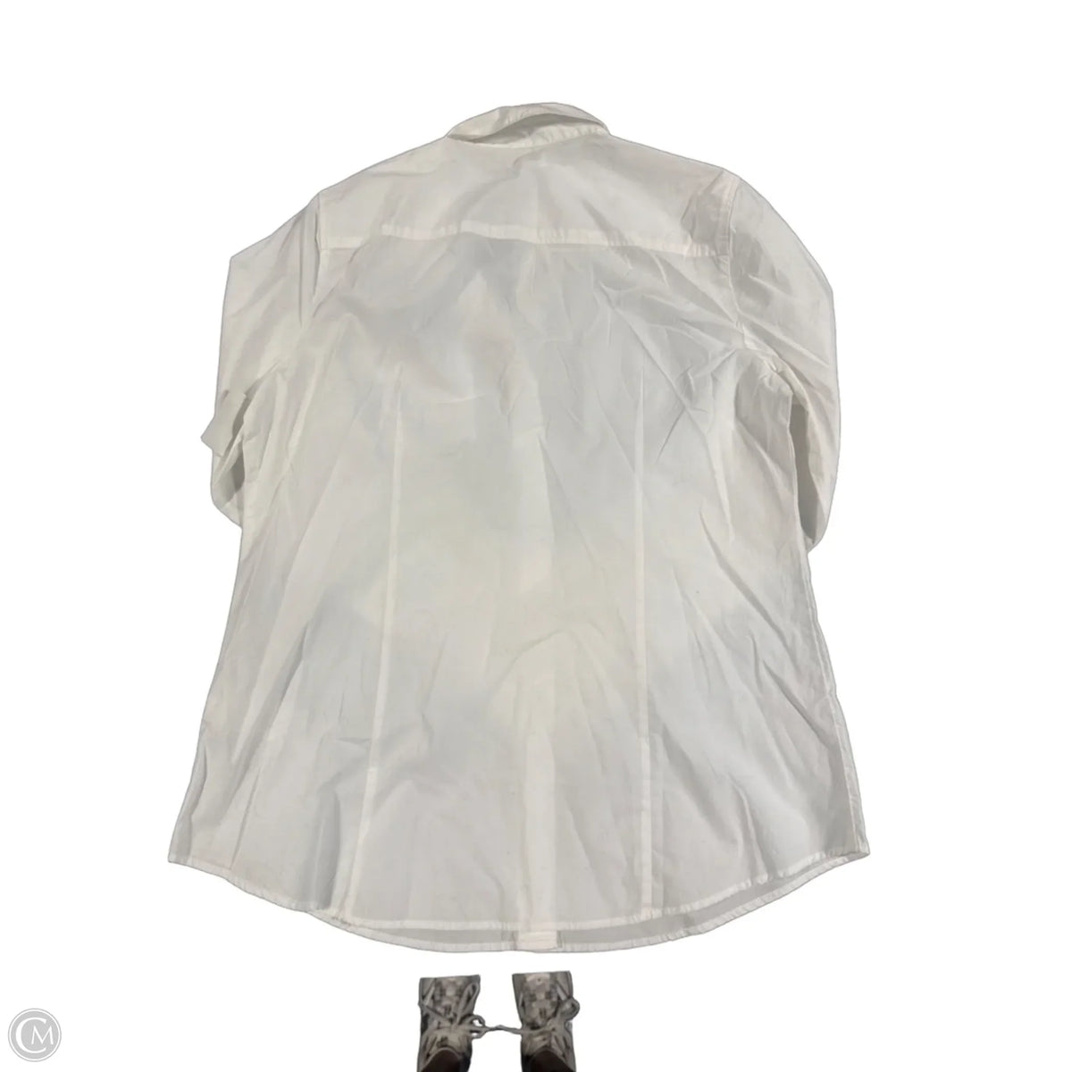 Top Long Sleeve By J. Crew In White, Size: M