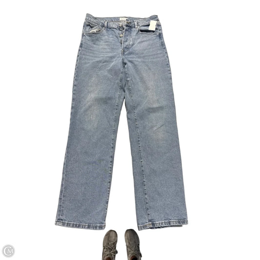 Jeans Straight By Nicole Miller In Blue Denim, Size: 8