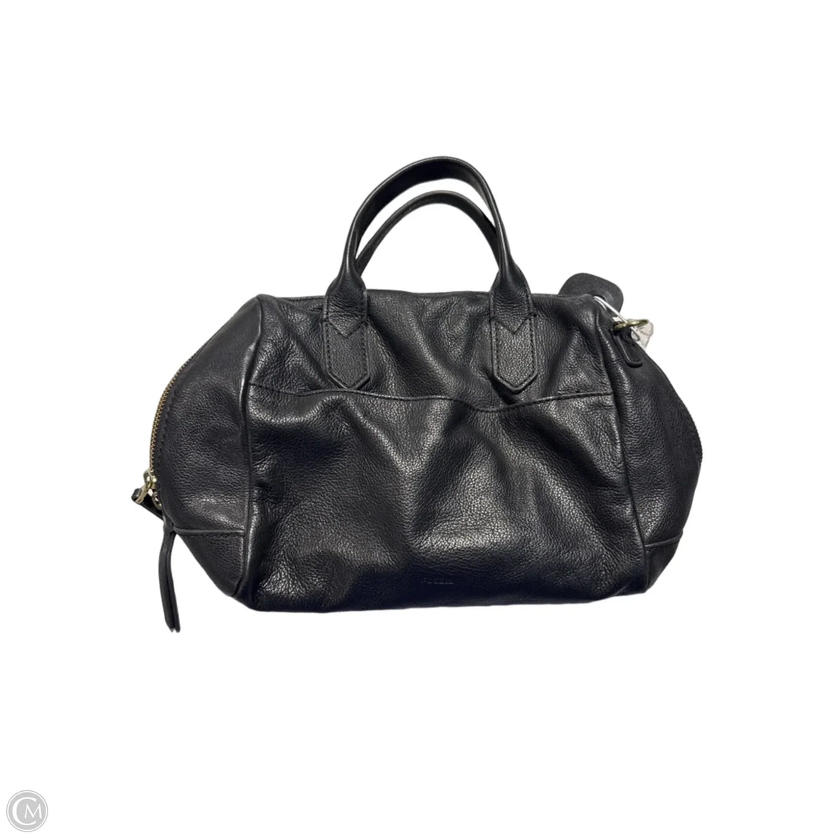 Handbag Leather By Fossil, Size: Medium