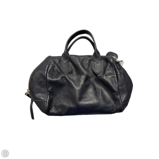 Handbag Leather By Fossil, Size: Medium