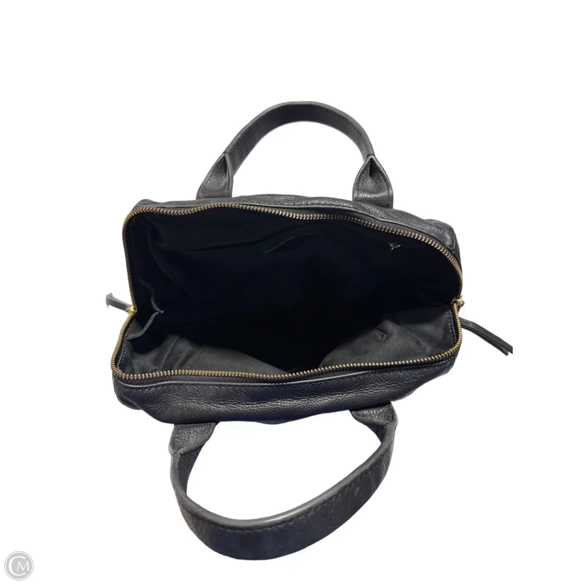 Handbag Leather By Fossil, Size: Medium