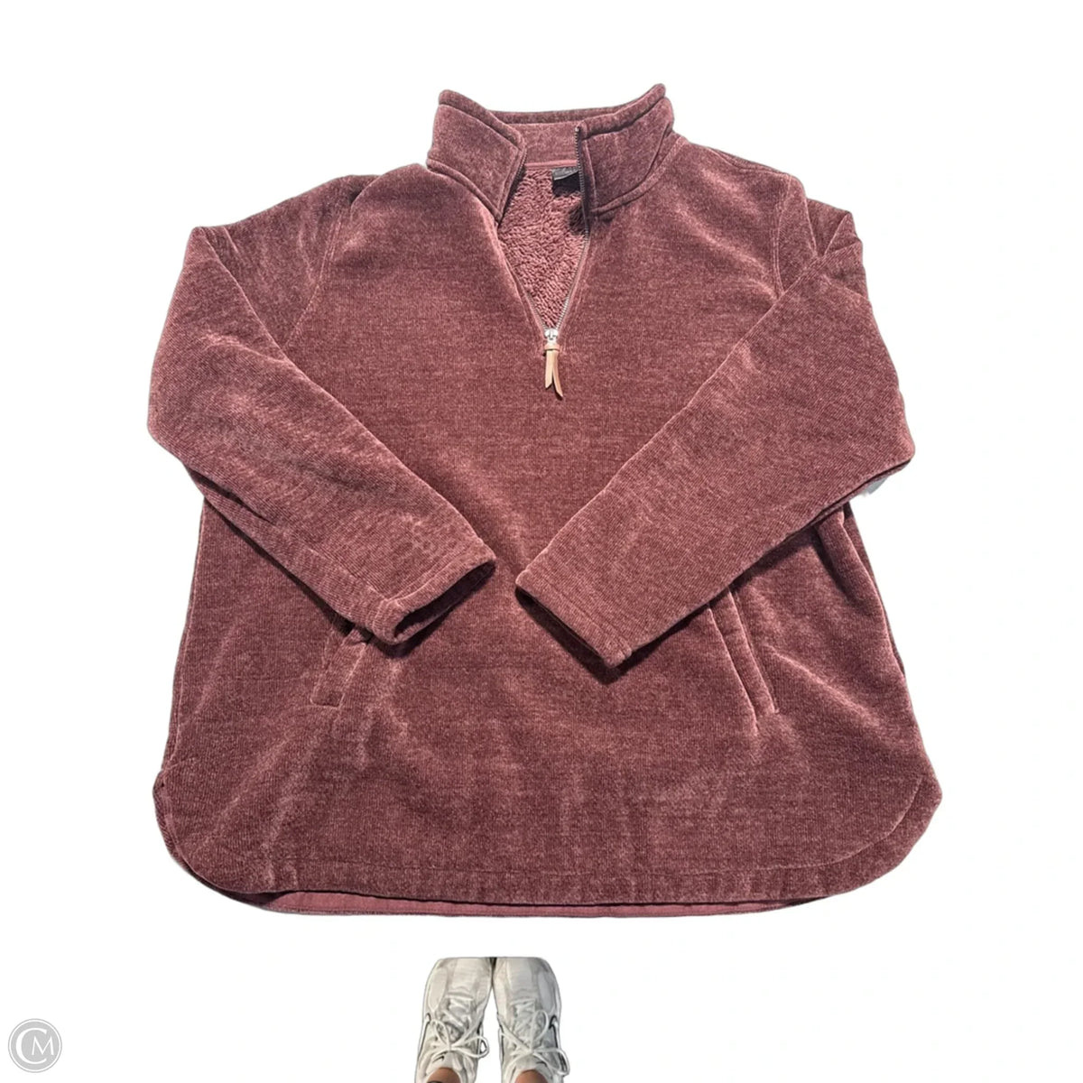 Top Long Sleeve By 32 Degrees In Maroon, Size: Xl