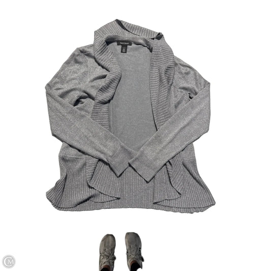 Cardigan By White House Black Market In Silver, Size: L