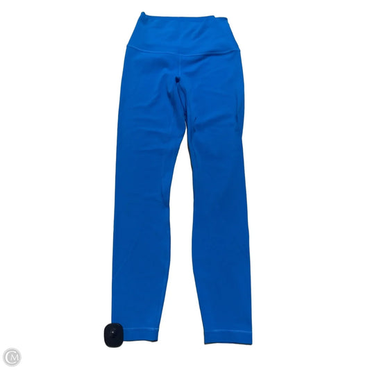 Athletic Leggings By Lululemon In Blue, Size: 4