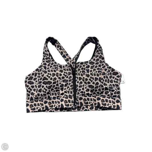 Athletic Bra By Cmc In Leopard Print, Size: L