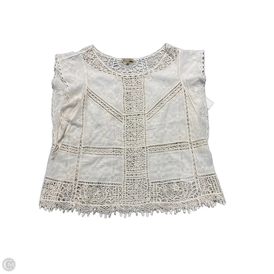 Top Short Sleeve By Democracy In Cream, Size: M