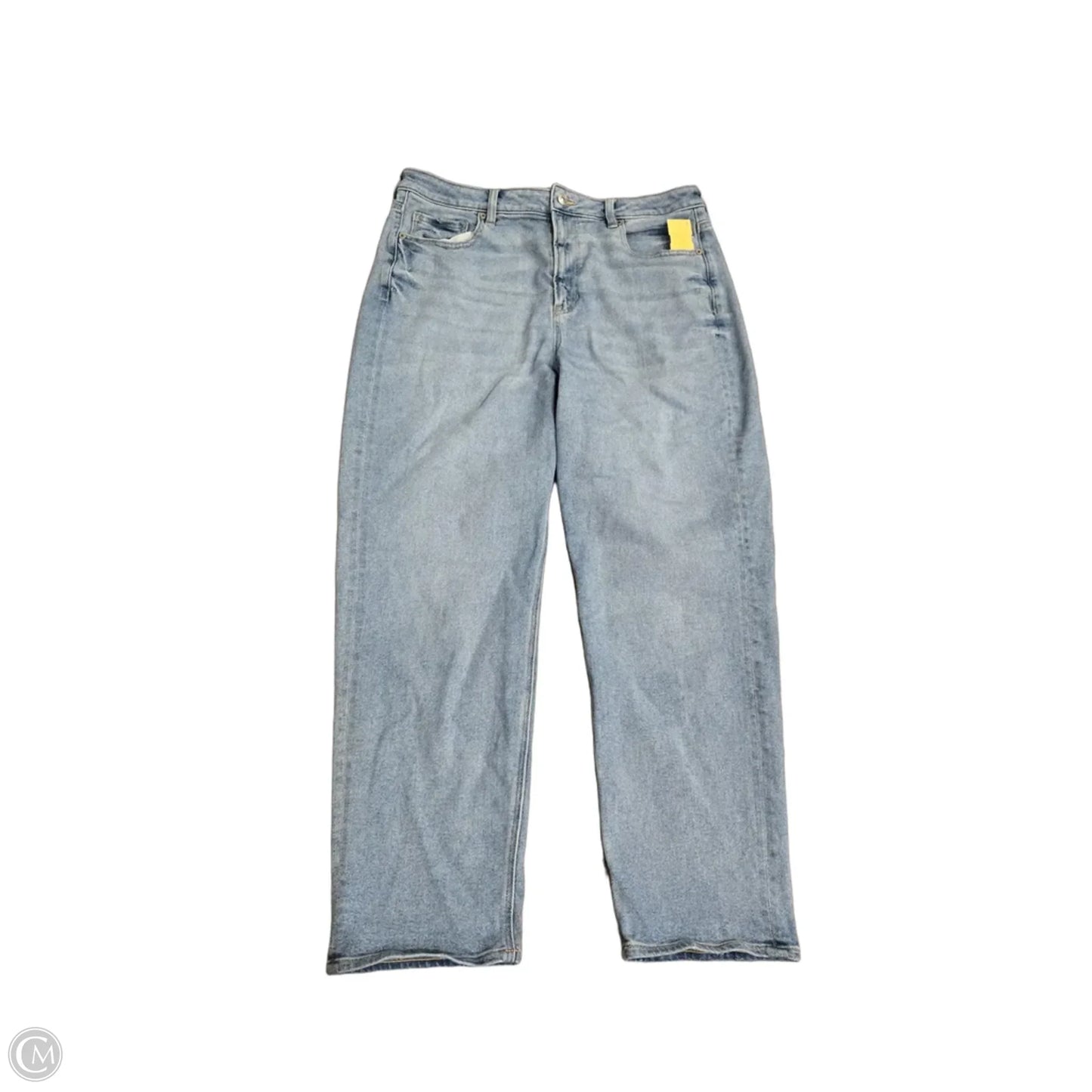 Jeans Straight By American Eagle In Blue Denim, Size: 16