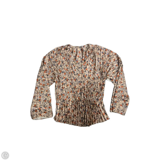 Top Long Sleeve By Vince In Multi-colored, Size: Xs