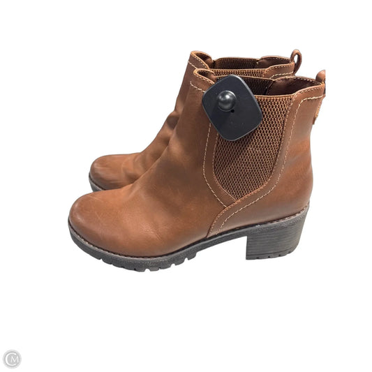 Boots Ankle Heels By Eastland In Brown, Size: 11