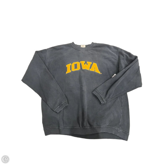 Top Long Sleeve By Comfort Colors In Grey, Size: Xl